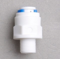 Water filter connector plastic male straight pipe adapter