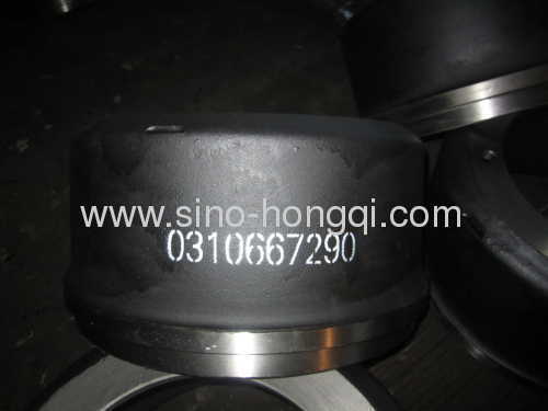 Brake drum 0310667290 for BPW