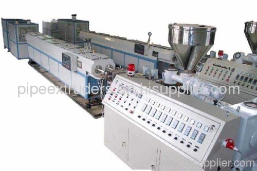 PVC double pipe production line