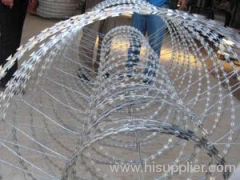 double razor wire barrier