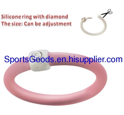 2012 Newest Silicone Ring With Diamond and European advanced design style hot sell 2012