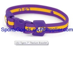 Titanium Sports NCAA Bracelets LUS tigers teams