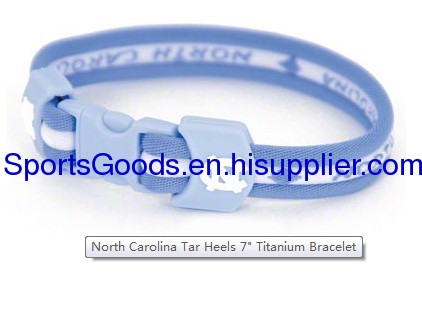 2012 popular NCAA titanium Bracelets north carolina Tar heels teams