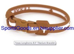 USA NCAA titanium Bracelets Texas Longhorns teams