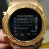 Gold watch phone with touch screen MP3 Camera