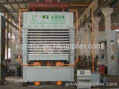 Melamine laminating hot press for Multilayer panel (10 layers)