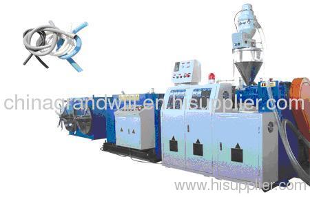 Single wall corrugated PP pipe extrusion line