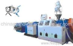 Single wall corrugated PP pipe production line