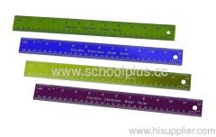 Stainless steel ruler with many color