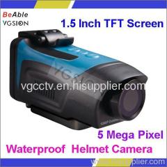 5 Mega Pixel CMOS Sensor Outdoor Water Resistant 1080p Full HD Sports Camera