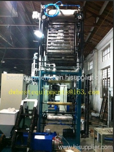 Mini type plastic film manufacturing machines, blowing film machinery, HDPE, LDPE, LLDPE