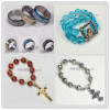 finger rosary,rosary ring,fashion rosary accessory,metal rosay ring,bead finger rosary,rosary with cross
