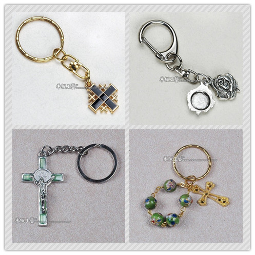 rosary key chain,rosary mobile chain,religious key chain,metal key chain