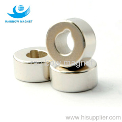 Ring with special hole neodymium magnet