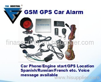 GSM GPS car alarm system