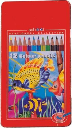 12pcs Color pencil with metal box