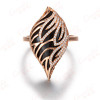 18k rose gold diamond and black onyx ring,diamond jewelry,gemstone ring