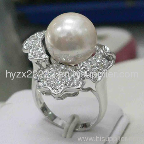 925 sterling silver pearl ring,pearl jewelry,silver ring,fine jewelry