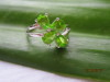 peridot cubic zirconia siolver ring,925 silver jewelry,gemstone ring,fine jewelry