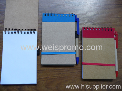 Promotion Recycle notebook with pen
