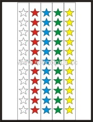 Colorful Star book label