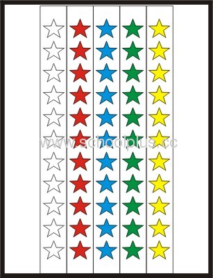 Colorful Star book label