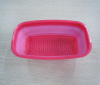 pink square fold colander plastic colander