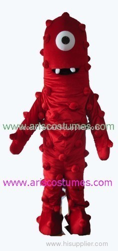 yo gabba gabba character muno mascot costume fur costume mascot