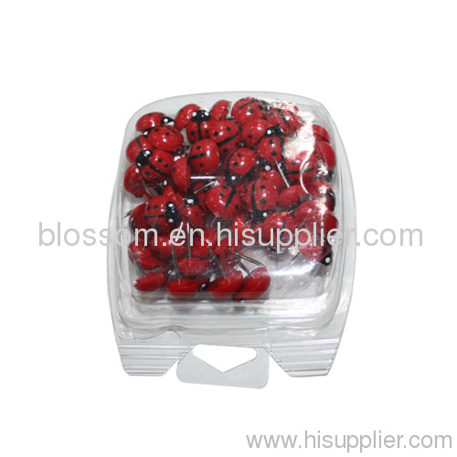 Ladybug shape push pin & thumb tacks