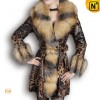 Real leather jacket fox fur coat