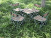 5pcs folding chair and table with imported fabric