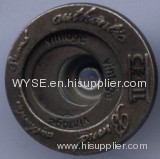 Alloy Button Round/Plane