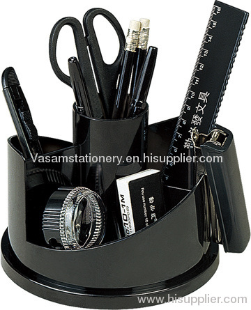 2012 Top Popular Plastic Desk Organizer Pen Holder(QBF-988)