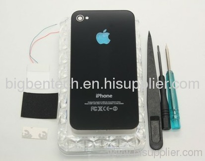 Glowing Luminescent Apple Logo LED Light Mod kit for iPhone 4 4S Back Cover