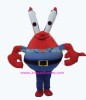 H, Krabs mascot costume, cartoon costumes mascot