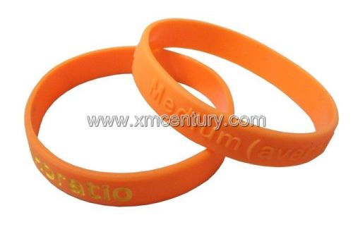 debossed silicone bracelets