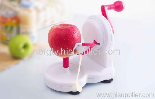 Plastic base apple slicer