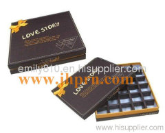 chocolate box with dividers