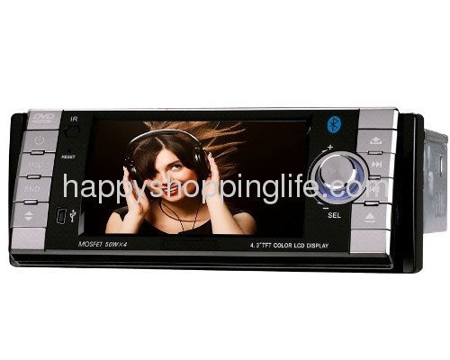 1 Din Car Stereo with GPS 4.3 Inch