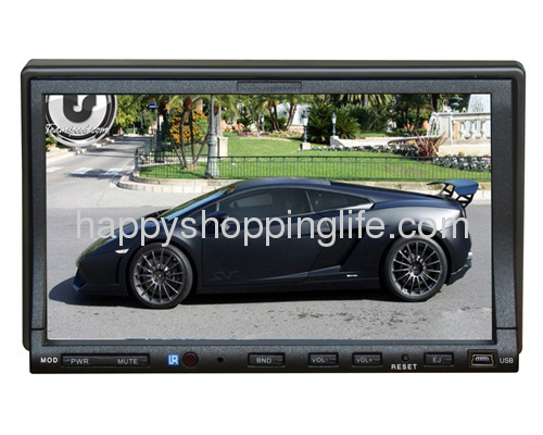 7 Inch 2-Din Car DVD Player with Touch Screen Bluetooth IPOD RDS