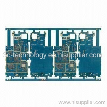Multilayer HDI PCB with immersion gold surface treatment