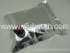 5 L resealable bag in box in silver color for wine
