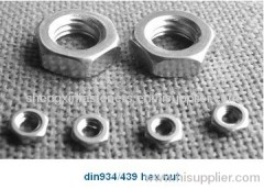 DIN934 DIN439 hex nut