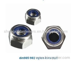 DIN985 DIN982 nylon lock nut