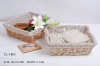 Natural willow material basketry