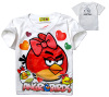 Angry Birds White Kids Youth T Shirt T085