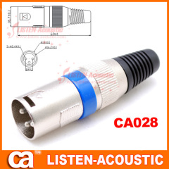 XLR male MIC connectors CA028/028N
