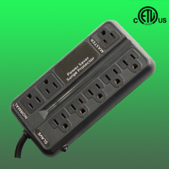 8 outlet smart energy saving surge protector