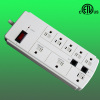 8outlet America style power surge suppressor with transformer outlets