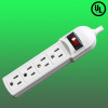 4 way power socket, UL listed